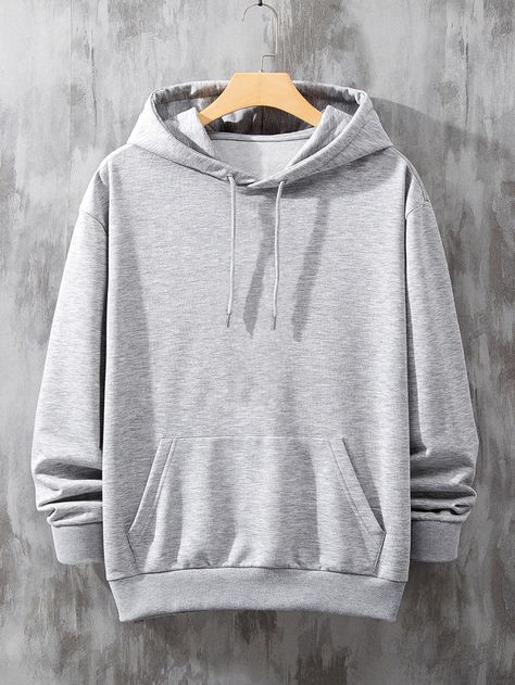 PLAIN MELANGE GREY HOODIE || PREMIUM HOODIES