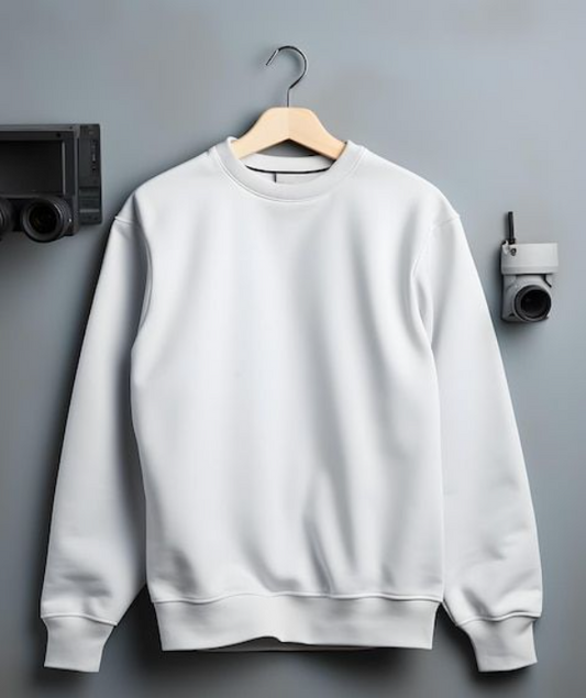 PLAIN WHITE SWEATSHIRT || PREMIUM QUALITY