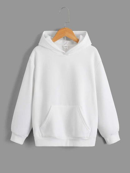 WHITE PLAIN HOODIE PREMIUM QUALITY